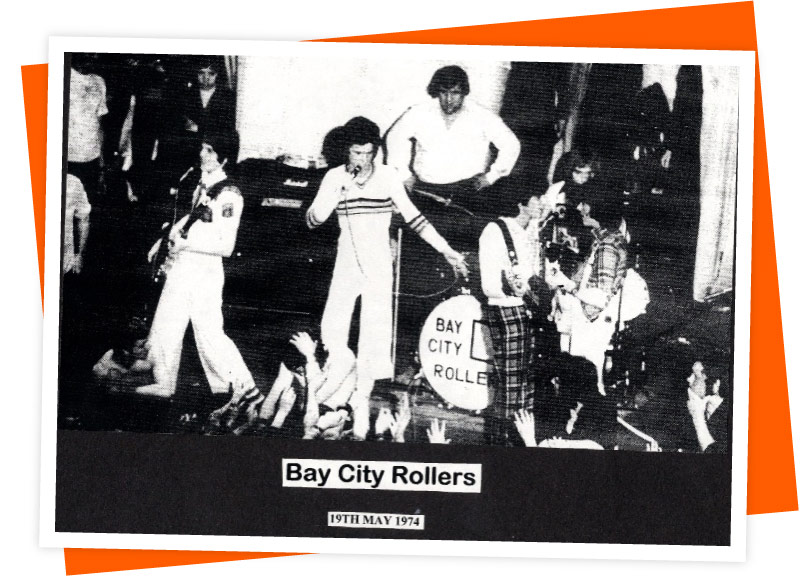 Bay City Rollers perform at The Civic, 1974 © Barnsley Archives.