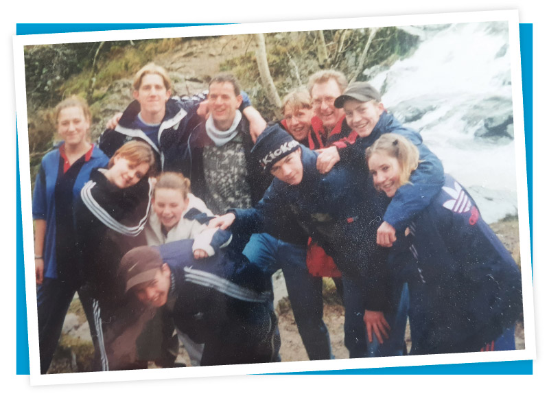 15 Year old Taryn and friends at a Coalfields Regeneration Project outdoor adventure group. Image donated by Taryn Marshall.