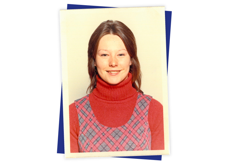 A young Linda Etchell poses for the camera early 1970s. Image donated by Linda Etchell.