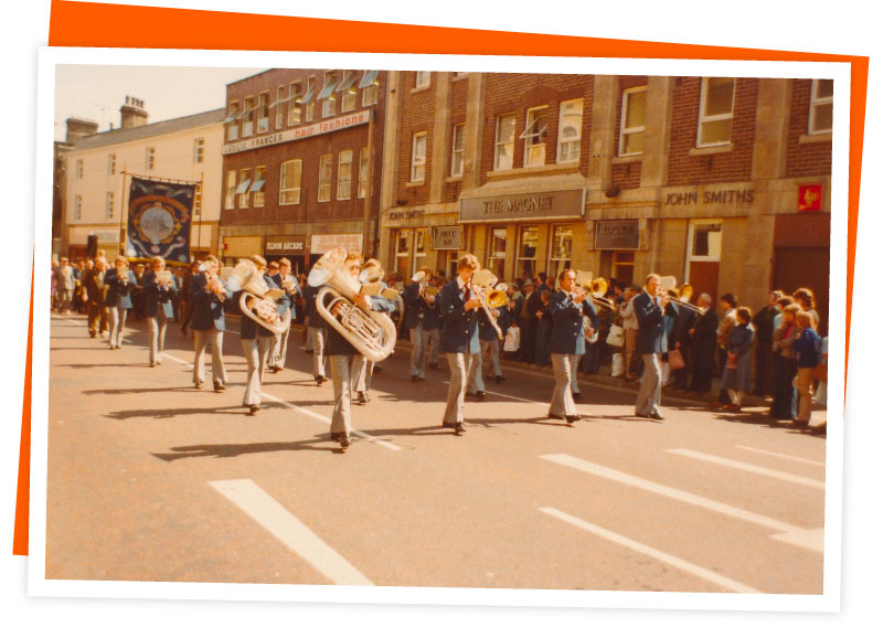 The Mayor’s Parade passes through Eldon Street, 1979 © Barnsley Archives.